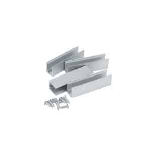 LED ГЪВКАВ НЕОН ALUMINIUM CHANNEL WITH 2 SCREWS 5CM