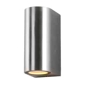 СТЕНЕН ОСВЕТИТЕЛ АЛУМИНИЙ INOX IP54 2хGU10 SOCKET AC220-240V