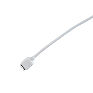ACC20 4PIN КОНЕКТОР ЗА RGB ЛЕНТА С БЯЛ КАБЕЛ 200MM