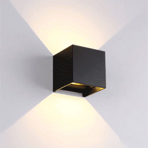 LED АПЛИК КВАДРАТ 2X5W 4000K IP54 ЧЕРЕН