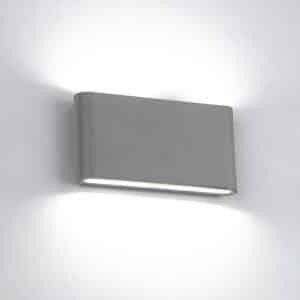 LED АПЛИК 2X6W ЗАОБЛЕН 4000K СИВ