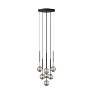 ПЕНДЕЛ ARCTURUS P0574-07F-SDFZ 7XG9 ЧЕРЕН/ЗЛАТО/ОПУШЕНО СТЪКЛО