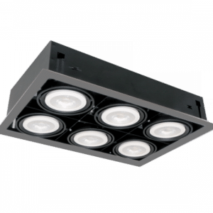 QUAD6 PAR30 6ХЕ27 ТЪМНО СИВ